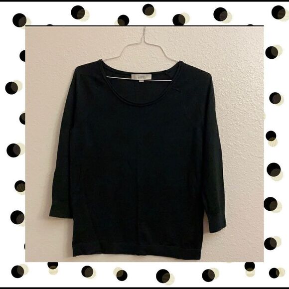 🎁. 🎁🎅🏻LOFT BLACK TOP SIZE MEDIUM - Picture 1 of 5